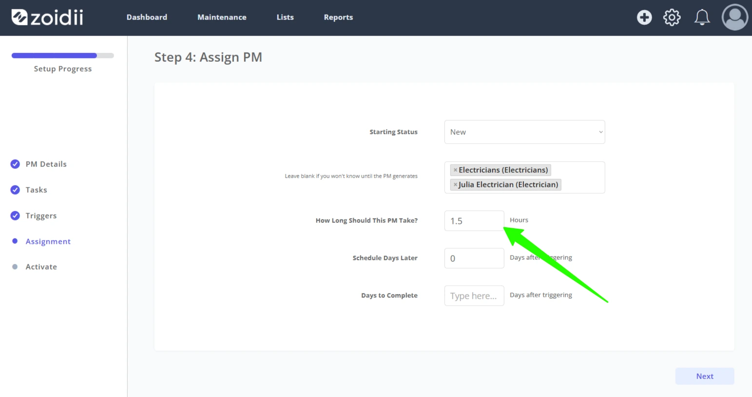 Create a Time-Based PM - 16