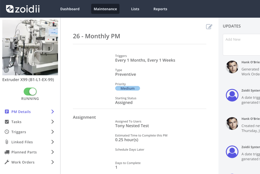 Faster and more accurate maintenance scheduling and execution