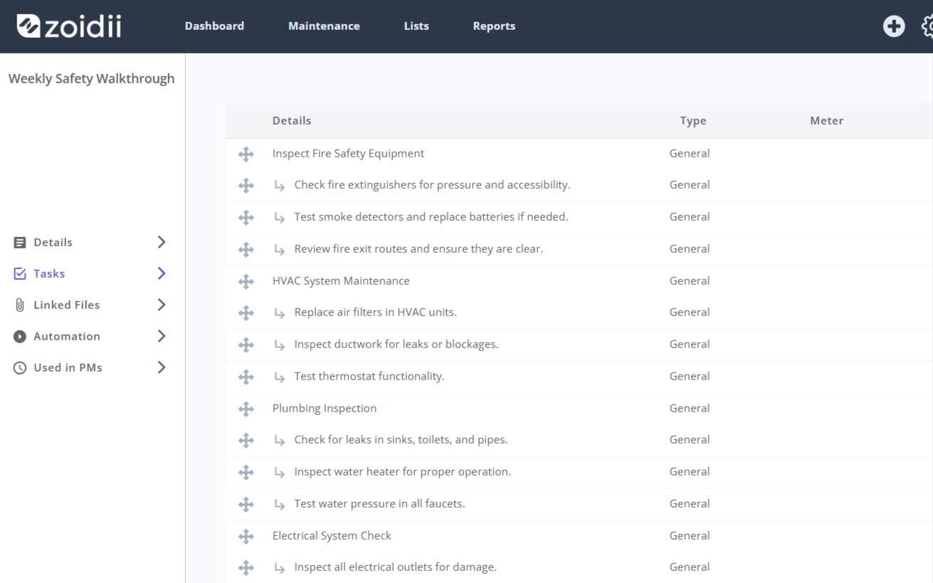 Optimize maintenance processes through standard digital checklists