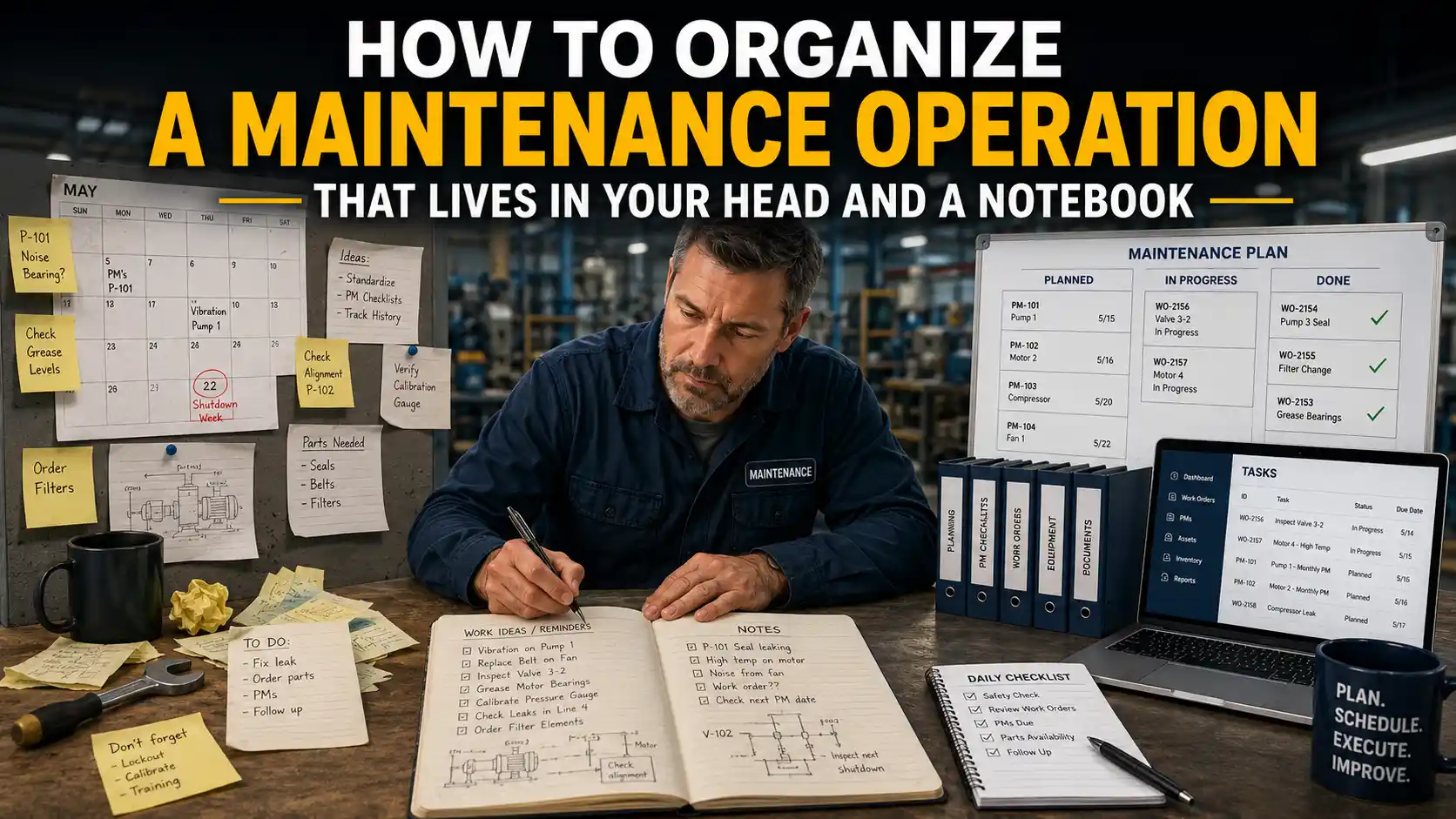How to Organize a Maintenance Operation That Lives in Your Head and a Notebook